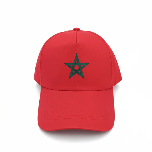 Casquette Maroc 🇲🇦 Rouge & Vert Premium